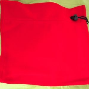 Red unisex winter bandana face and neck cover